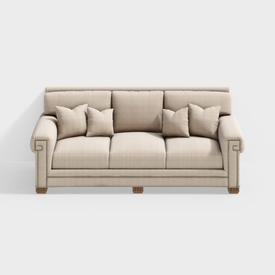 Stylish 3D Sofa Model for Contemporary Spaces