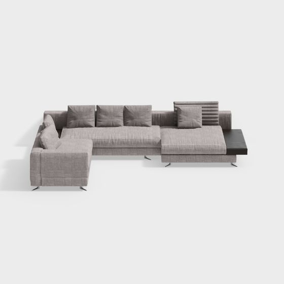 Canapé en tissu de tendance contemporaine + nu