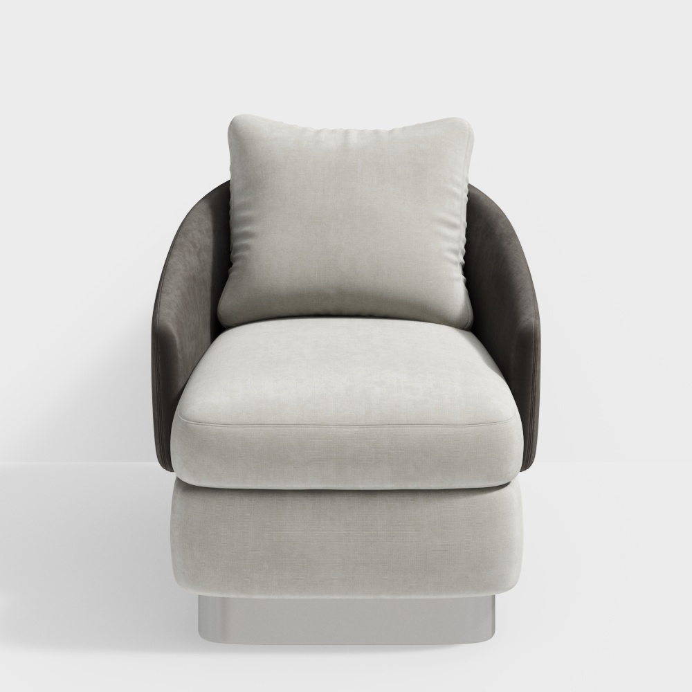 Sedia in Tessuto Contemporaneo + Bianca