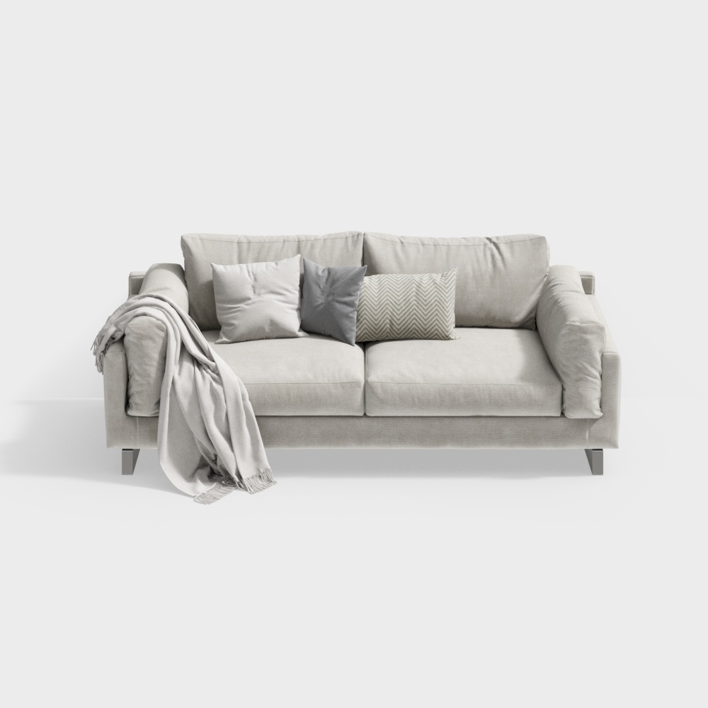 當代潮流面料情侶座椅+裸色