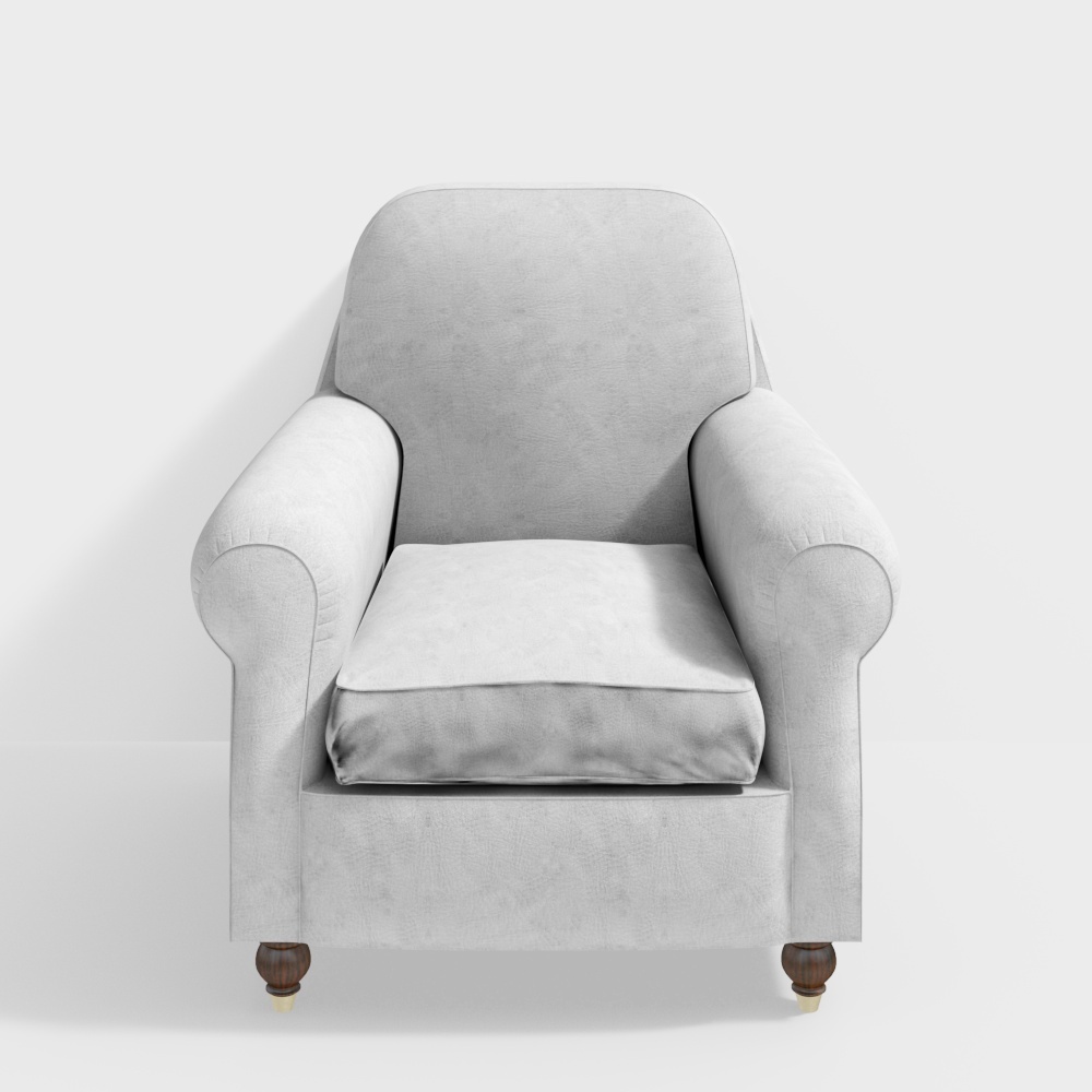 Classical trend fabric chair+white