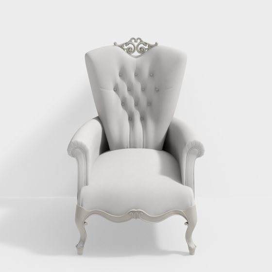 Elegant Royal Throne 3D model