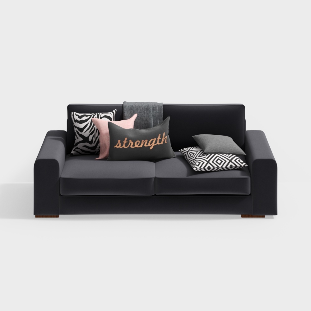 Unique Modern Sofa 3D model for Stylish Interiors