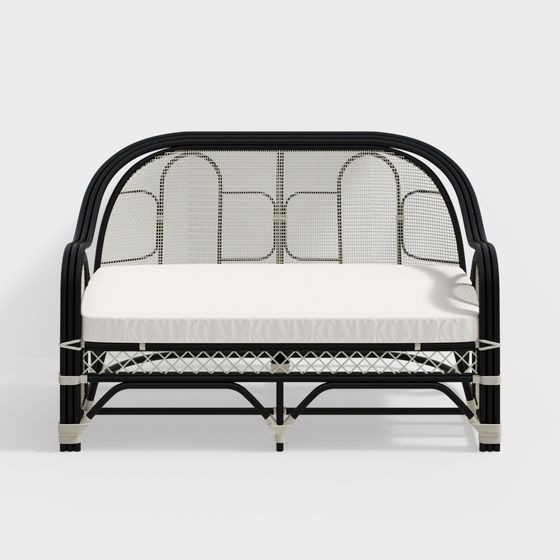 Rattan Dreamer Bed 3D model