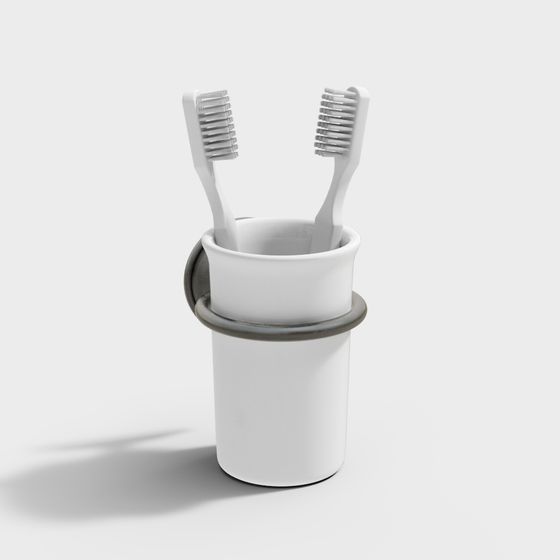 Minimalist Toothbrush Holder 3D model