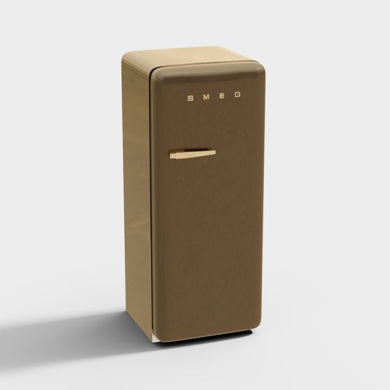 Vintage Modern Styled Refrigerator 3D model