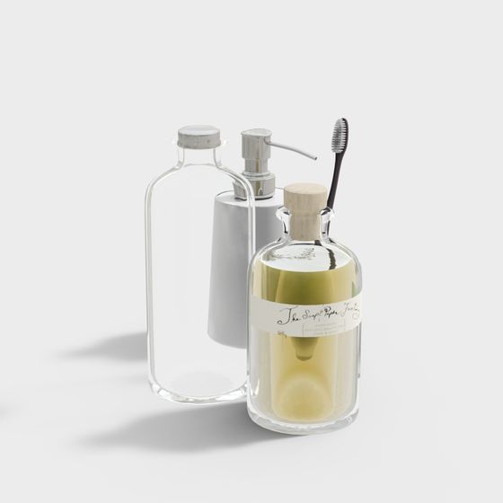 Low-Poly Bathroom Sink Set 3D Model