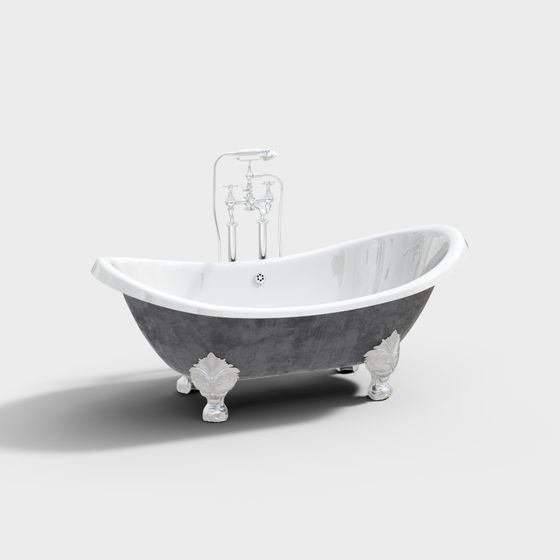 Vintage Bathtub 3D model with Modern Touch