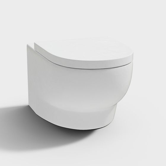 Futuristic Bathroom Toilet 3D model