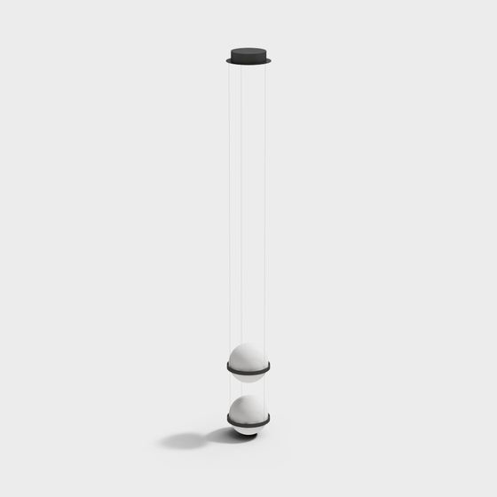 Minimalist Hanging Light Fixture 3D model