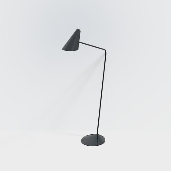 Stylish Minimalist Floor Lamp 3D model for Contemporary Spaces