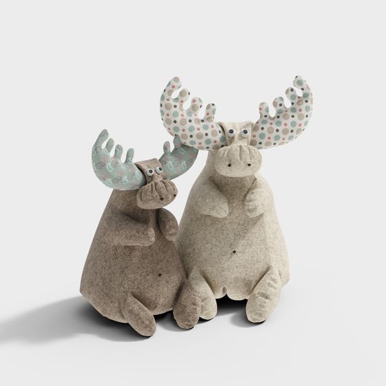 Cozy Moose Duo 3D model