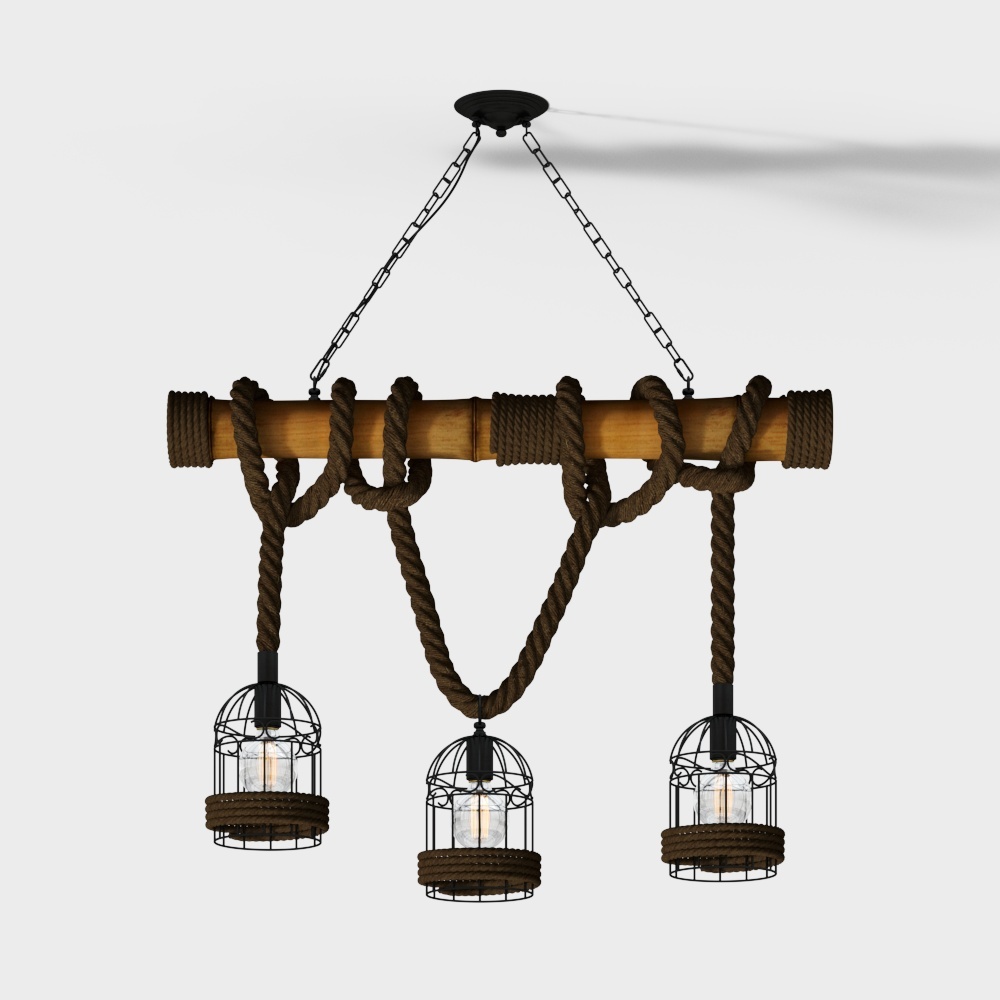 Chandelier Loft Rope Chandelier
