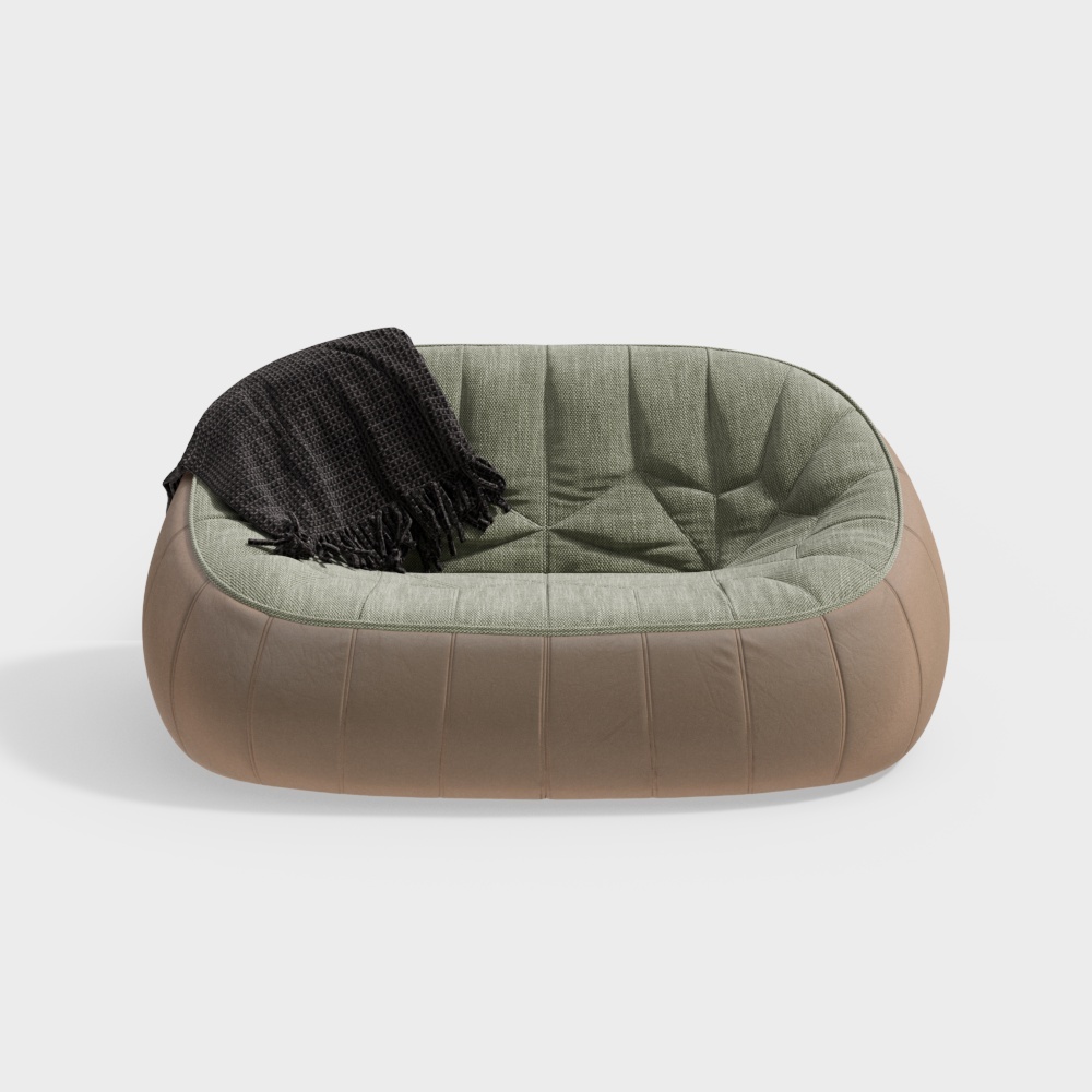 Leather loveseat+black