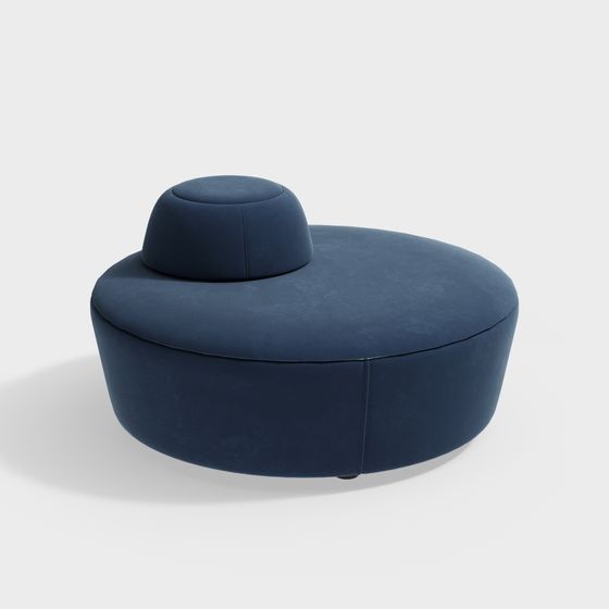 Elegant Streamlined Sofa 3D model for Modern Spaces