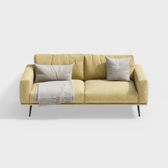 Modern Low-Poly Sofa 3D model