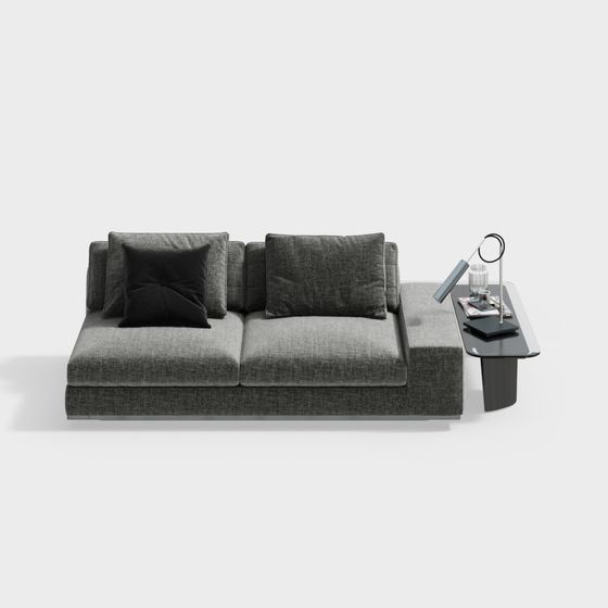 Urban Comfort 3D model Sofa for Modern Spaces