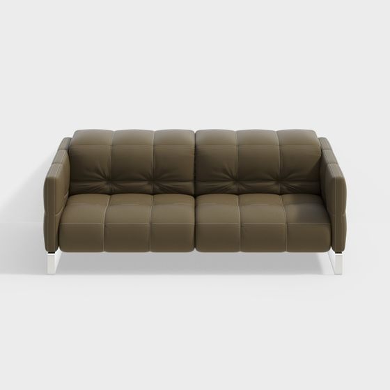 Urban Comfort Low-Poly Sofa 3D model