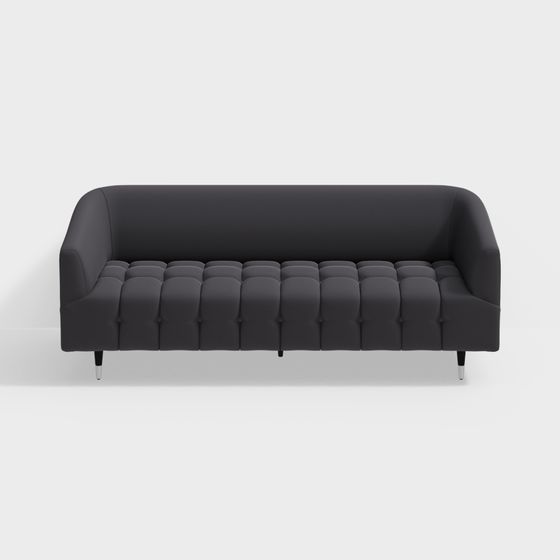 Sofá de tela de tendencia contemporánea + gris