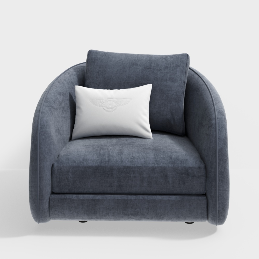 Современный тренд тканевый стул + темно-синий