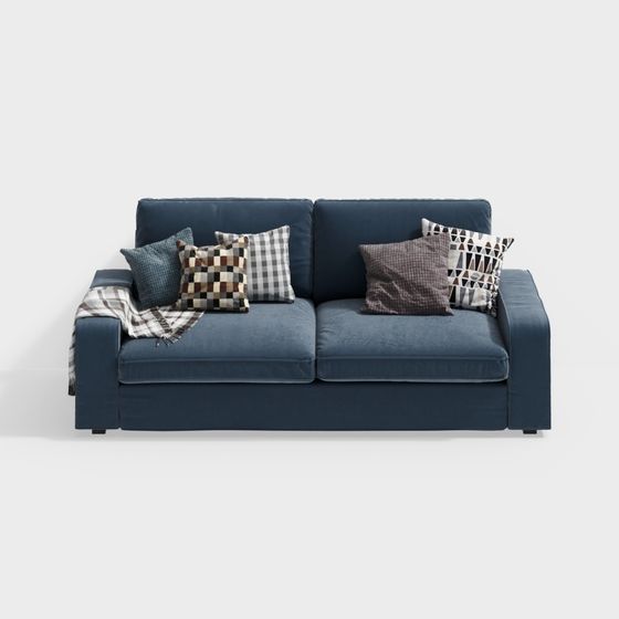 Modern Low-Poly Sofa 3D Model