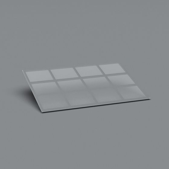 Gray Roof 3D Model for Architecture Projects