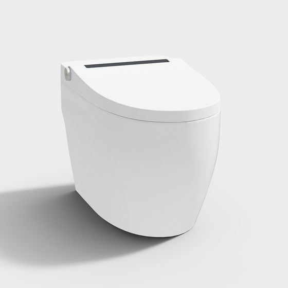 Futuristic Smart Toilet 3D model for Modern Spaces
