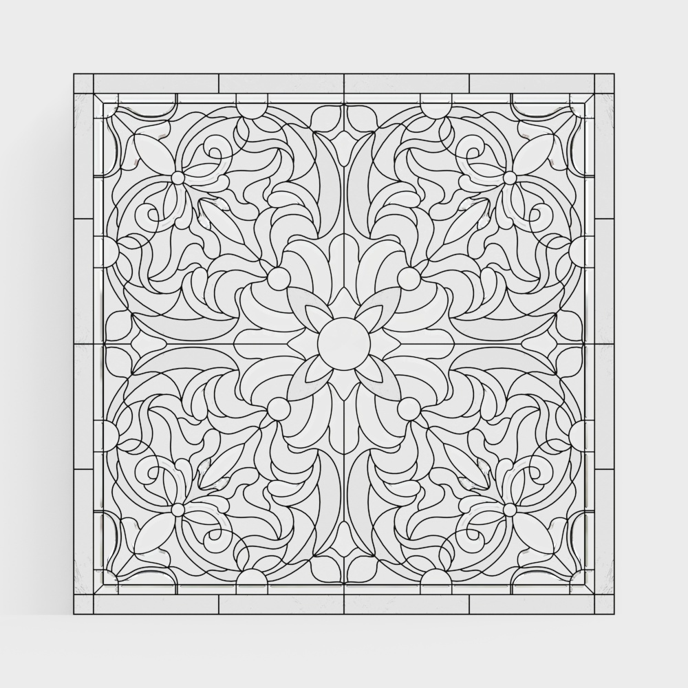 四角いガラス窓