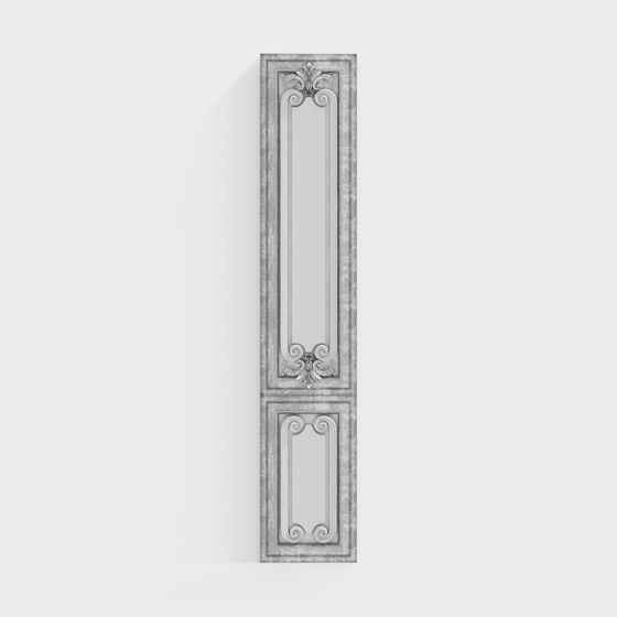Classic Relief Decorative Panel 3D model