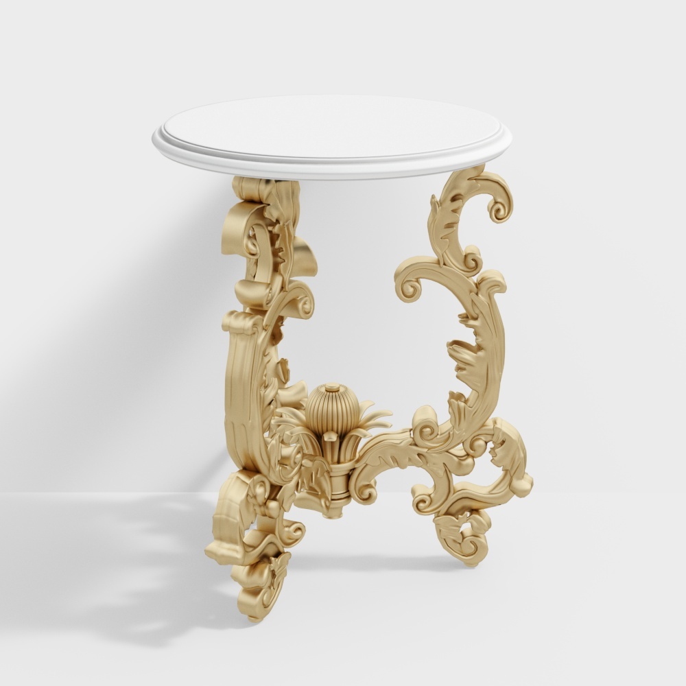 Mesa auxiliar naranja