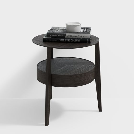 Low-Polygon Round Table 3D model Design