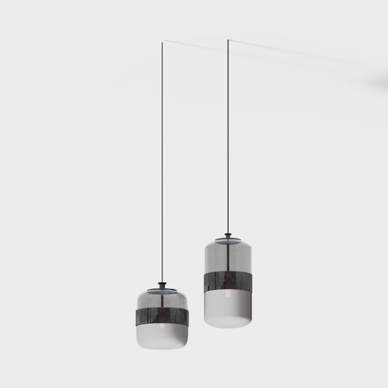 đèn chùm màu đen