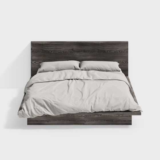 Modern Minimalistic Bed Frame 3D model