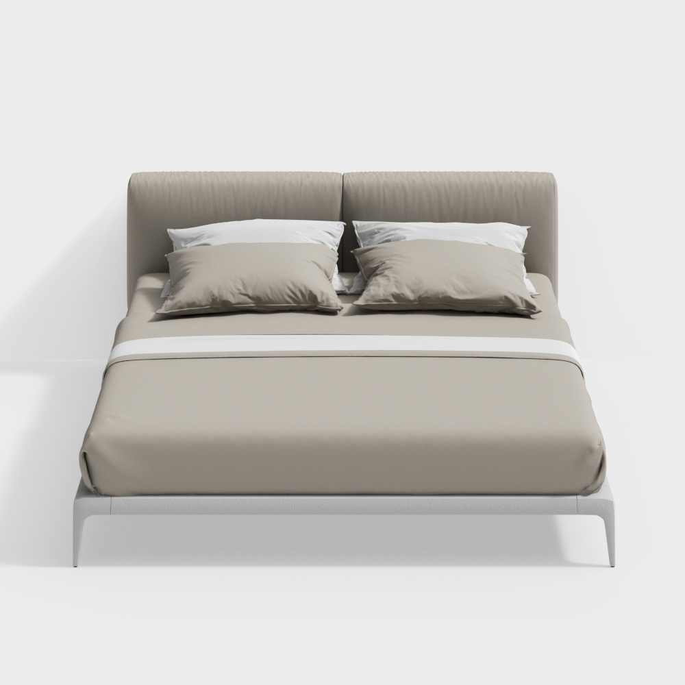 queen size bed grey