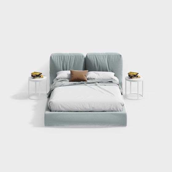 Cozy Retreat Bed 3D model