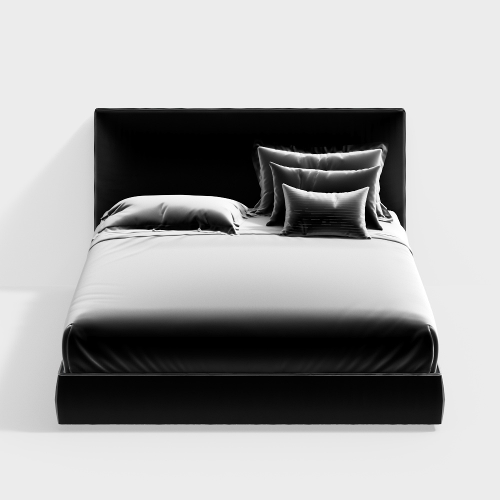 queen size bed black
