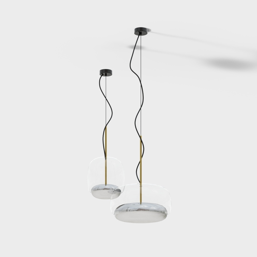 シャンデリア - グレー