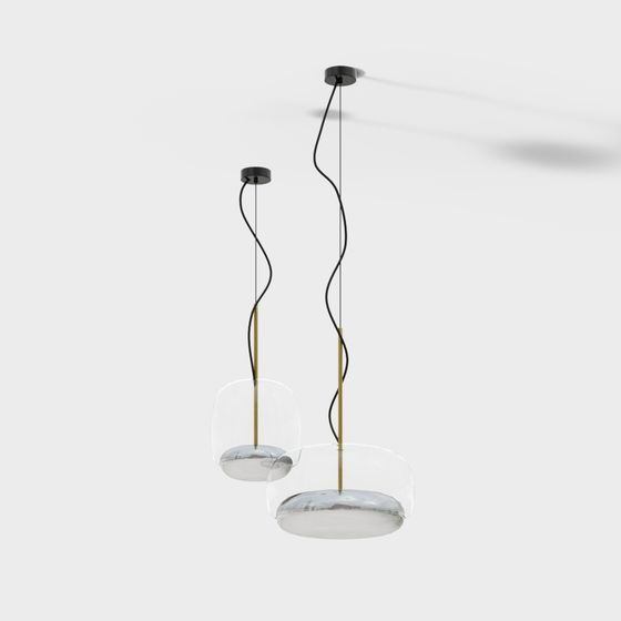 シャンデリア - グレー