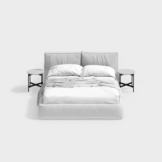 Lit blanc queen size