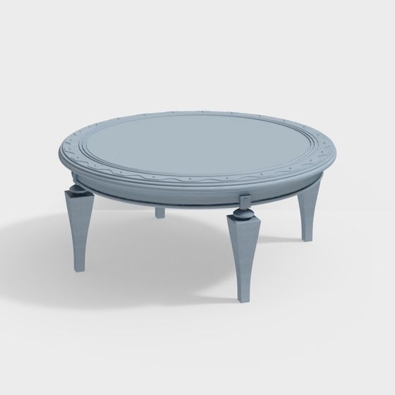 Elegant Round Table 3D model