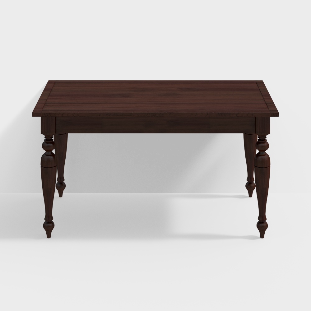 Vintage Dining Table 3D model