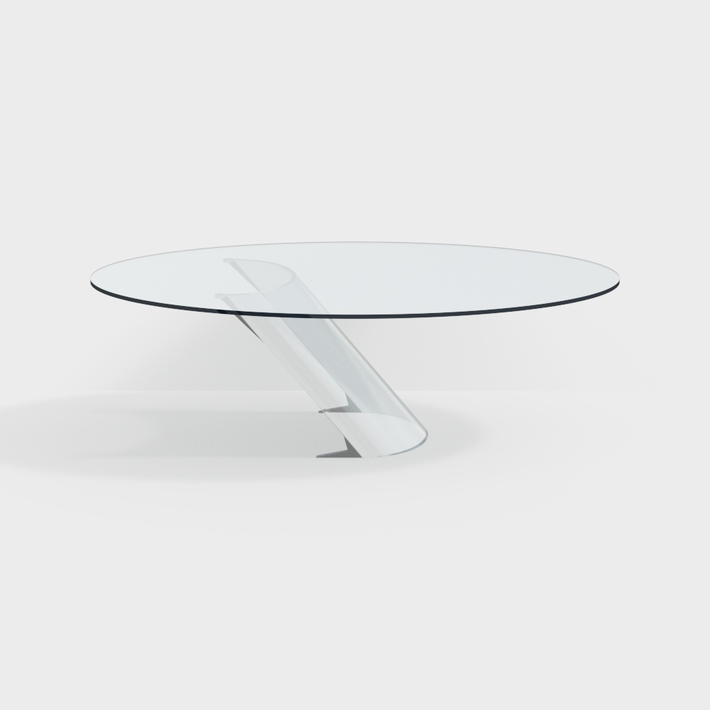 Modern Coffee Tables 3D Model – Black Minimalist Design