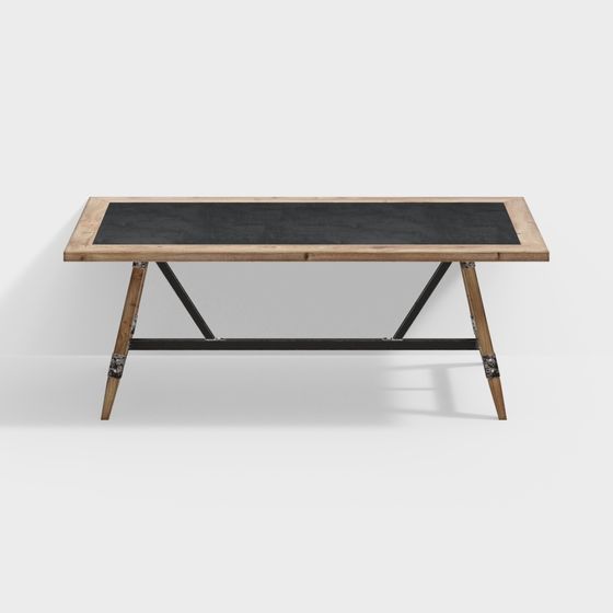 Industrial Style Coffee Table 3D model