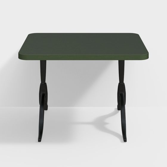 Vintage Square Table 3D model for Modern Design