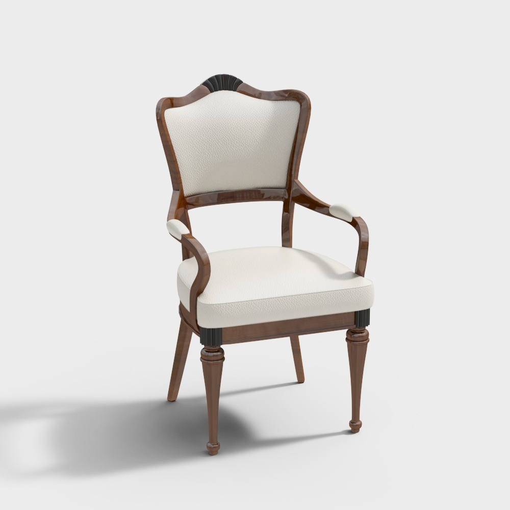 Retro Elegant Armchair 3D model