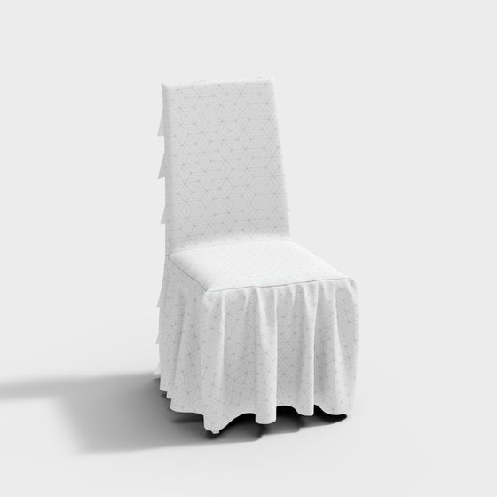 Geometric Elegance Chair 3D model for Modern Interiors