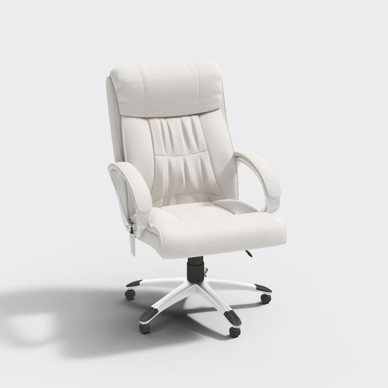 Sillón de ocio con respaldo blanco