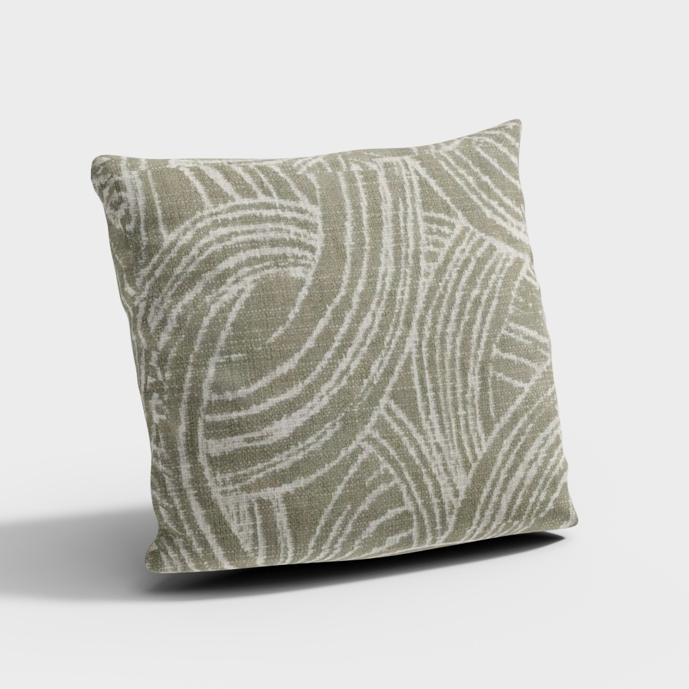 Artistic Low-Polygon Pillow Cover 3D model