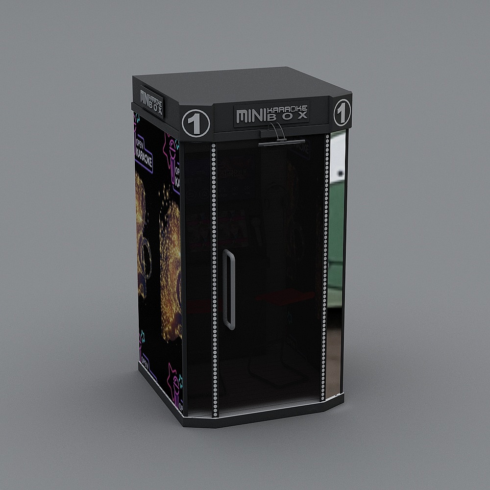 現代唱吧_唱歌設備_遊樂設施SU模型ID_1100078384