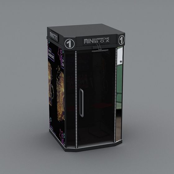 現代唱吧_唱歌設備_遊樂設施SU模型ID_1100078384